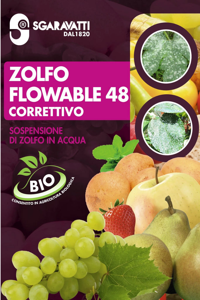 Correttivo Zolfo Flowable 48 BIO Fungicida,